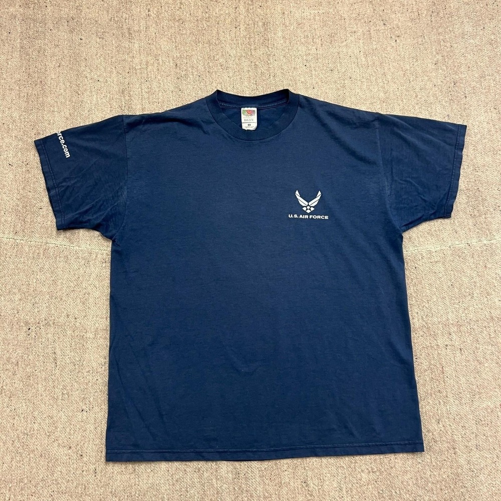 Vintage US Air Force Shirt Mens XL Blue 1990s USAF